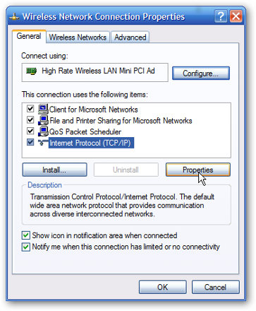 ip configuration settings